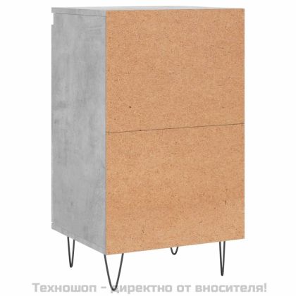 Бюфети 2 бр бетонно сив 40x35x70 см инженерно дърво