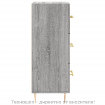 Сайдборд, сив сонома, 34,5x34x90 см, инженерно дърво
