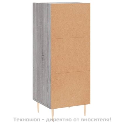 Сайдборд, сив сонома, 34,5x34x90 см, инженерно дърво