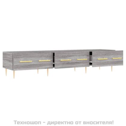 ТВ шкаф, сив сонома, 150x36x30 см, инженерно дърво