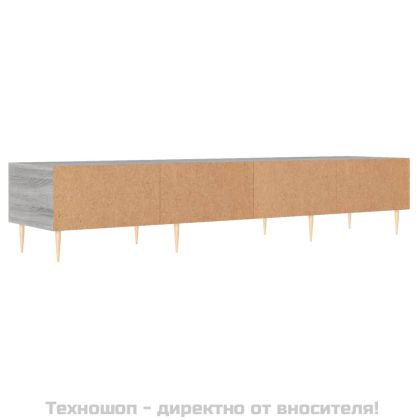 ТВ шкаф, сив сонома, 150x36x30 см, инженерно дърво