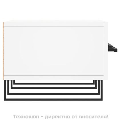 ТВ шкаф, бял, 150x36x30 см, инженерно дърво