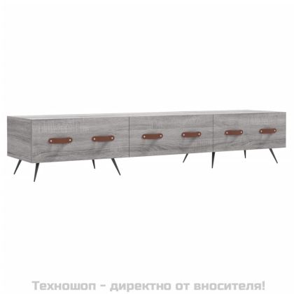 ТВ шкаф, сив сонома, 150x36x30 см, инженерно дърво