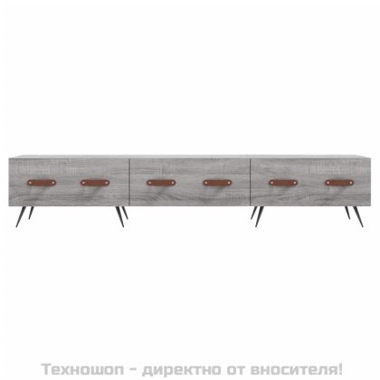 ТВ шкаф, сив сонома, 150x36x30 см, инженерно дърво