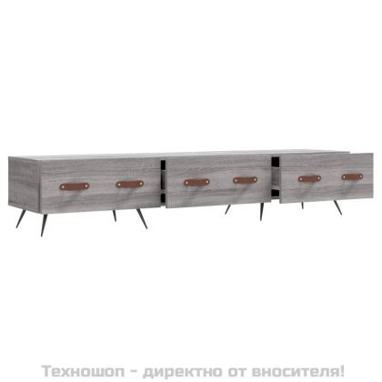 ТВ шкаф, сив сонома, 150x36x30 см, инженерно дърво