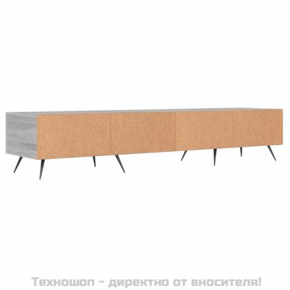 ТВ шкаф, сив сонома, 150x36x30 см, инженерно дърво