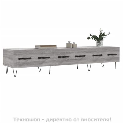 ТВ шкаф, сив сонома, 150x36x30 см, инженерно дърво