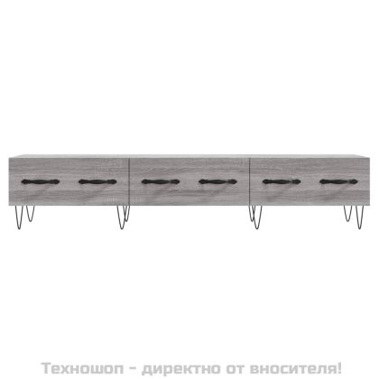 ТВ шкаф, сив сонома, 150x36x30 см, инженерно дърво