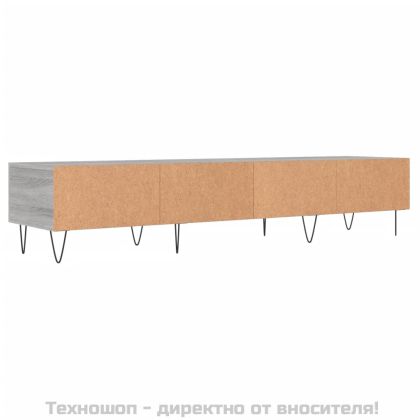ТВ шкаф, сив сонома, 150x36x30 см, инженерно дърво