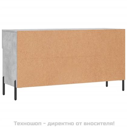 Пейка за обувки, бетонно сив, 102x35x55 см, инженерно дърво