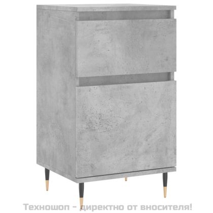 Бюфети 2 бр бетонно сив 40x35x70 см инженерно дърво