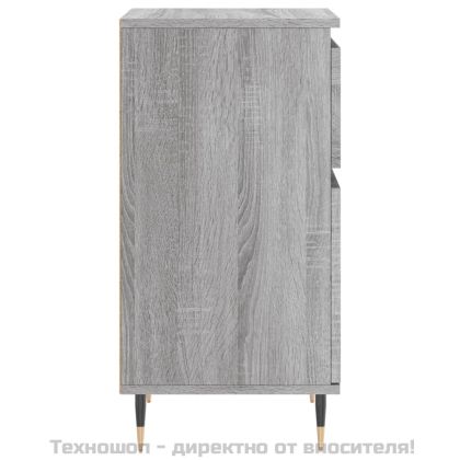 Бюфети 2 бр сив сонома 40x35x70 см инженерно дърво