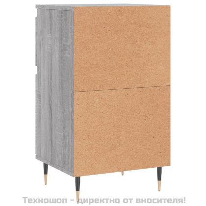 Бюфети 2 бр сив сонома 40x35x70 см инженерно дърво