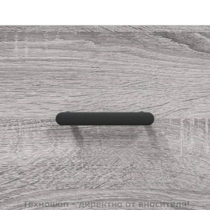 Пейка за обувки, сив сонома, 102x35x55 см, инженерно дърво