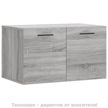 Стенен шкаф, сив сонома, 60x36,5x35 см, инженерно дърво