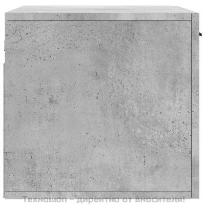 Стенен шкаф, бетонно сив, 60x36,5x35 см, инженерно дърво