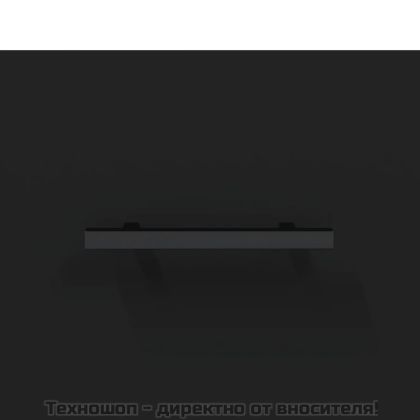 Стенен шкаф, черен, 60x36,5x35 см, инженерно дърво