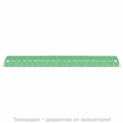 Оранжерия със стоманена рамка зелена 80 м² 20x4x2 м