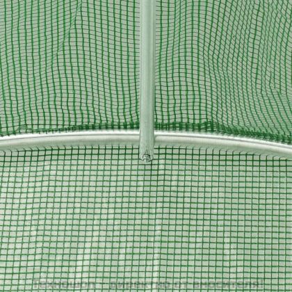 Оранжерия със стоманена рамка зелена 80 м² 20x4x2 м