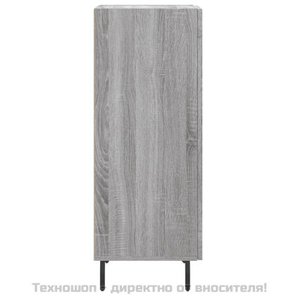 Сайдборд, сив сонома, 34,5x34x90 см, инженерно дърво