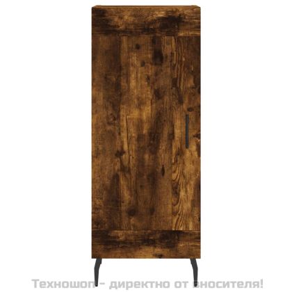 Сайдборд, опушен дъб, 34,5x34x90 см, инженерно дърво