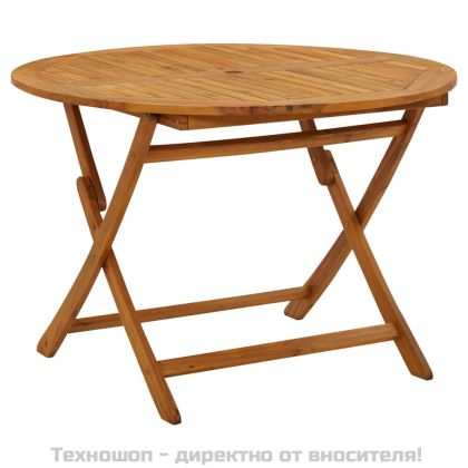 Градински трапезен комплект от 5 части, акациево дърво масив