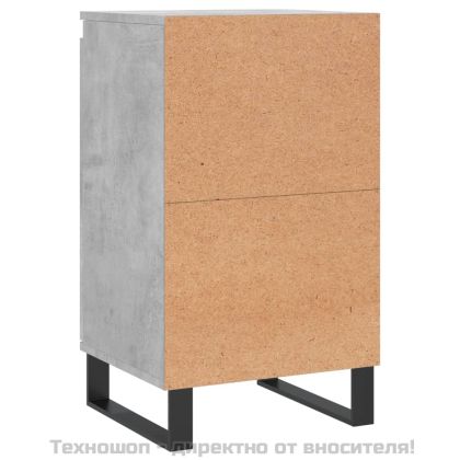 Бюфети 2 бр бетонно сив 40x35x70 см инженерно дърво