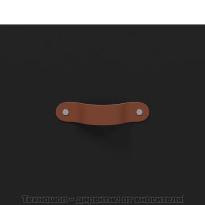 ТВ шкаф, черен, 150x36x30 см, инженерно дърво