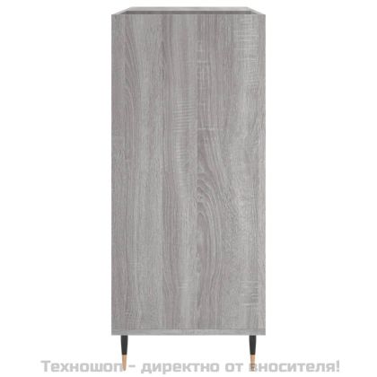 Шкаф за винилови плочи сив сонома 84,5x38x89 см инженерно дърво
