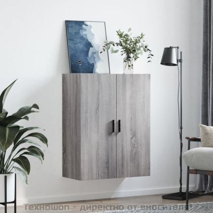 Стенен шкаф сив сонома 69,5x34x90 см