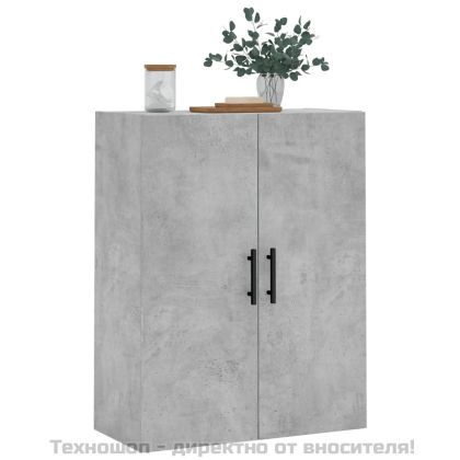 Стенен шкаф бетонно сив 69,5x34x90 см