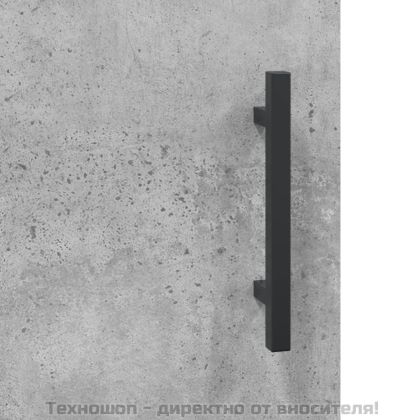 Стенен шкаф бетонно сив 69,5x34x90 см