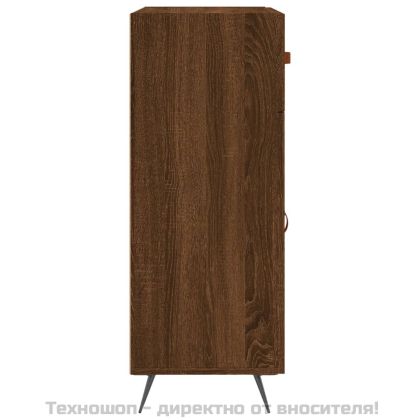 Сайдборд, Кафяв дъб, 69,5x34x90 см, инженерно дърво