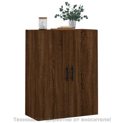 Стенен шкаф кафяв дъб 69,5x34x90 см