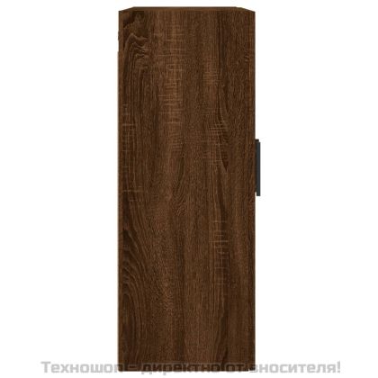 Стенен шкаф кафяв дъб 69,5x34x90 см