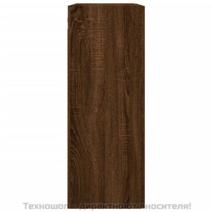 Стенен шкаф кафяв дъб 69,5x34x90 см