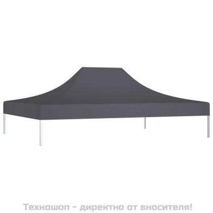 Покривало за парти шатра, 4,5x3 м, антрацит, 270 г/м²