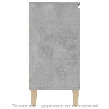 Бюфет, бетонно сив, 101x35x70 см, инженерно дърво
