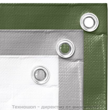 Брезент, 260 г/м², 6x8 м, сив, HDPE