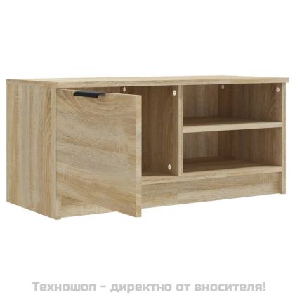 ТВ шкаф, бетонно сиво, 80x35x36,5 см, инженерно дърво