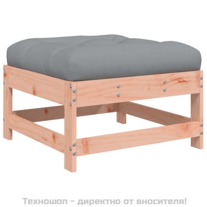 Градински комплект с възглавници, 3 части, дугласко дърво масив