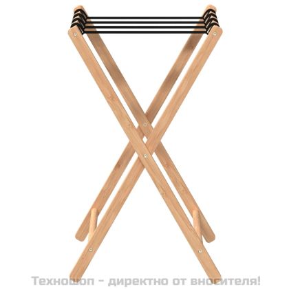 Поставка за куфари, 68,5x38x58 см, бамбук