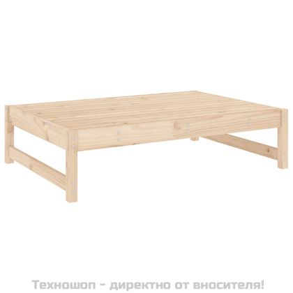 Градинска табуретка, 120x80 см, борова дървесина масив