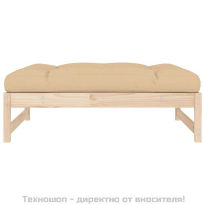 Градинска табуретка, 120x80 см, борова дървесина масив