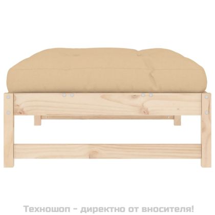 Градинска табуретка, 120x80 см, борова дървесина масив