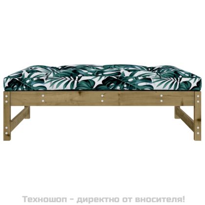 Градинска табуретка, 120x80 см, импрегнирана борова дървесина