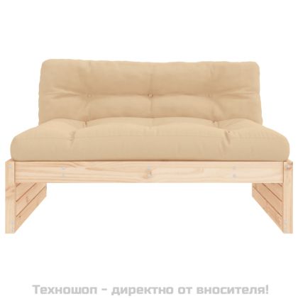 Среден диван, 120x80 см, борово дърво масив