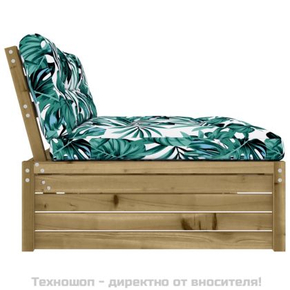 Среден диван, 120x80 см, импрегнирано борово дърво