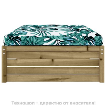 Градинска табуретка, 120x80 см, импрегнирана борова дървесина