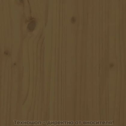 Градинска табуретка, меденокафява, 120x80 см, бор масив